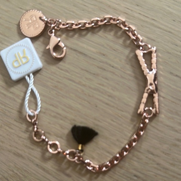 NWT - Rebekah Price Swarovski Crystal & Rose Gold Initial K Bracelet - 7.50 in. - Picture 5 of 6